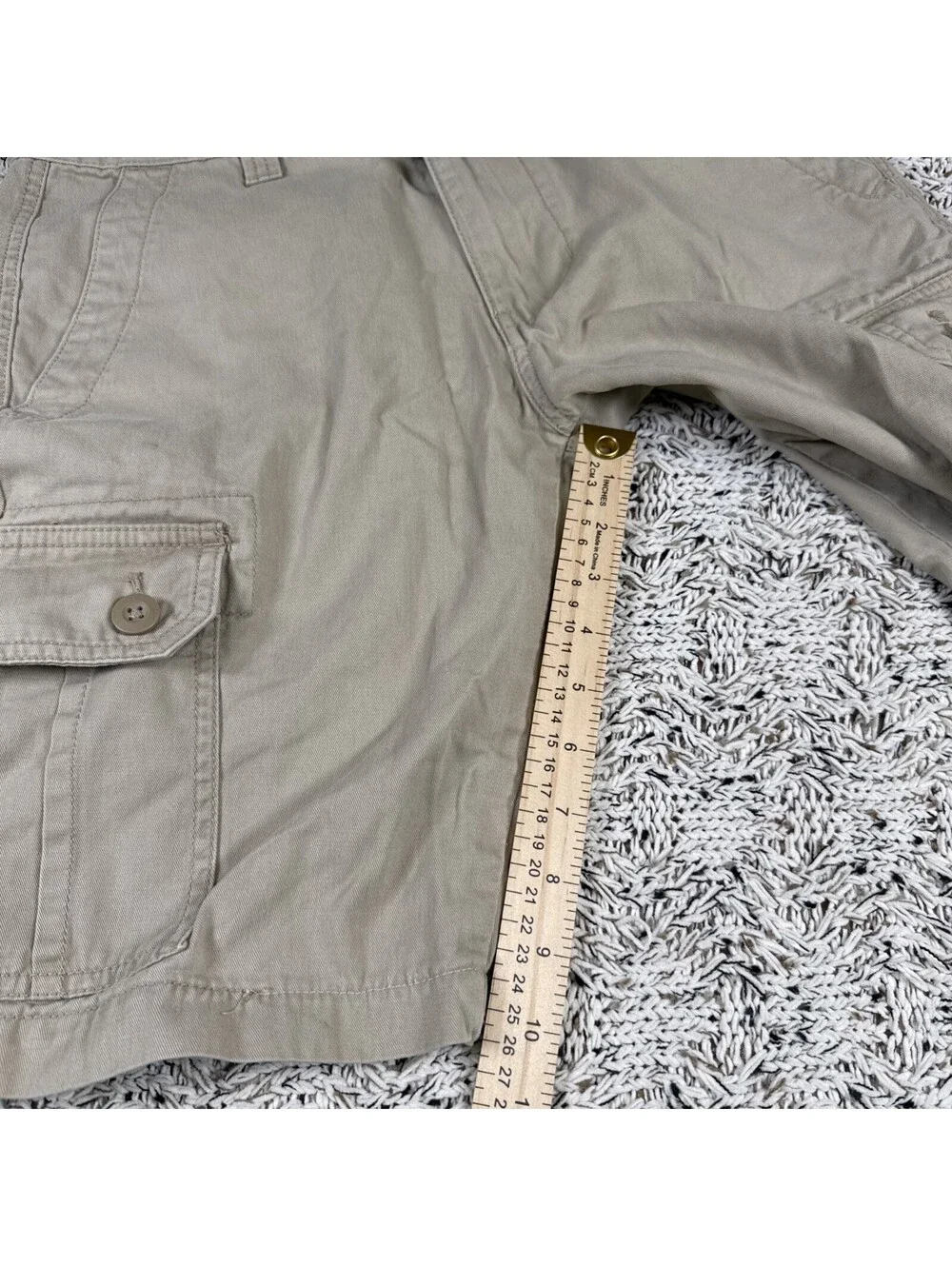 U.S. Polo Assn Cargo Shorts Size 30 Khaki Beige Casual Camo Style 111062